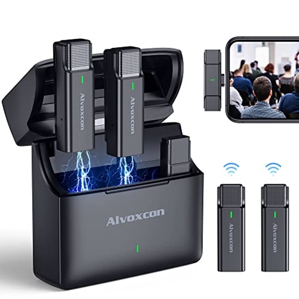 Alvoxcon Audio 2.4G Dual Wireless Lapel Mic for iPhone Review