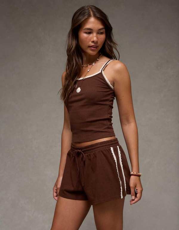 American Eagle AE Crochet Trim Knit Short Review