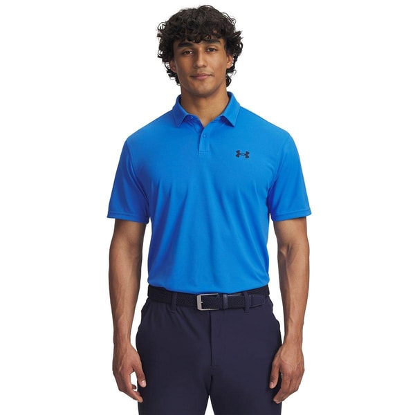 Under Armour Men's T2G Pique Golf Polo Shirt Blue Atlantis/Midlnight Navy Review
