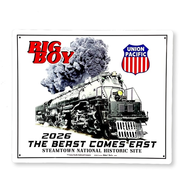 America's National Parks Big Boy 2026 The Beast Comes East Metal Sign Review