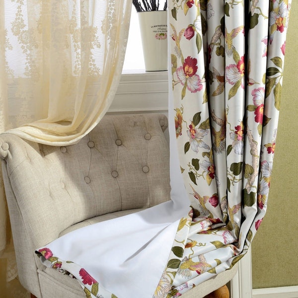 Anady Top Red Flower Blackout Curtains Review