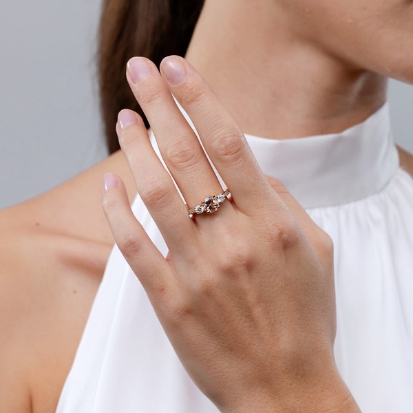 Angara Classic Three Stone Round Morganite Ring Review