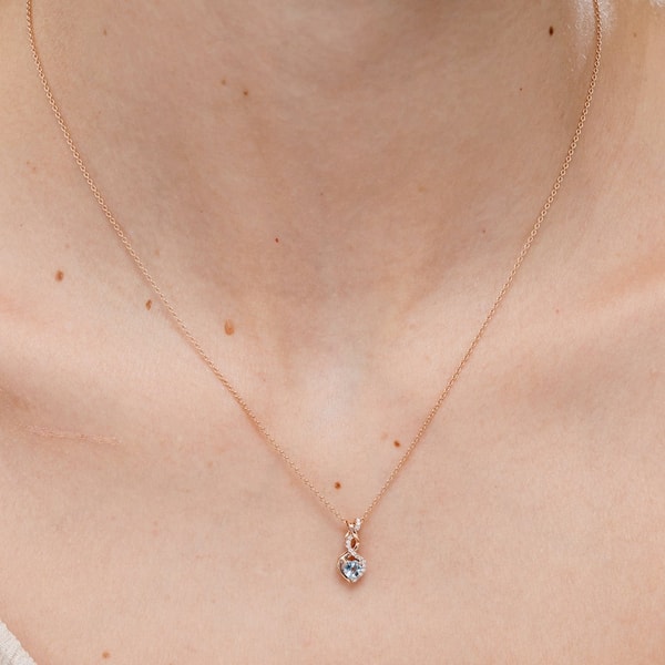 Angara Heart-Shaped Aquamarine Infinity Pendant Review