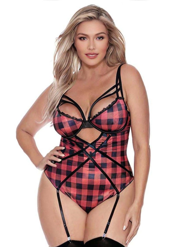 Angelique Lingerie Buffalo Plaid Lingerie Teddy Review
