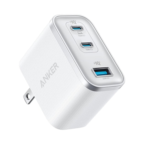 Anker A121A 70W GaN 3孔快充充電器 评测