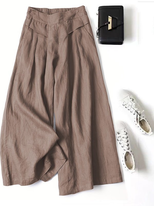 ANNIE CLOTH Elastic Waist Wide Leg Pants Review