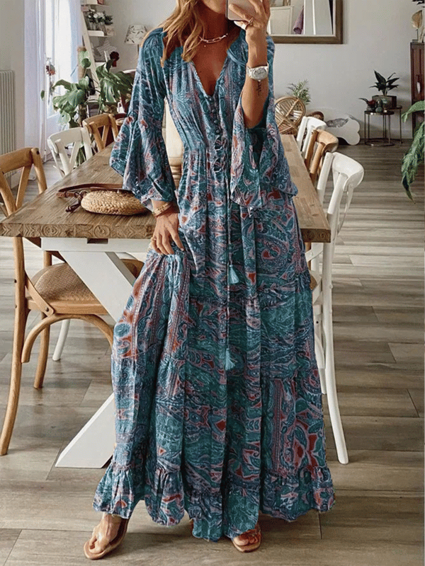ANNIE CLOTH V Neck Boho Dress Review