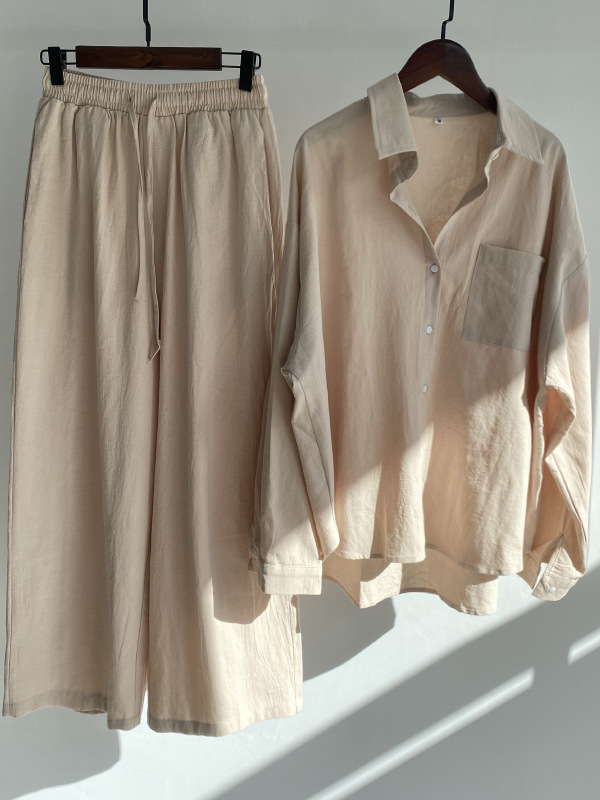 ANNIE CLOTH Casual Shawl Collar Two-Piece Set Review
