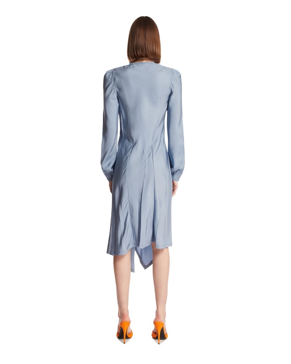 Antonia Milano LEMAIRE Abito In Twill Di Viscosa Azzurro Recensione