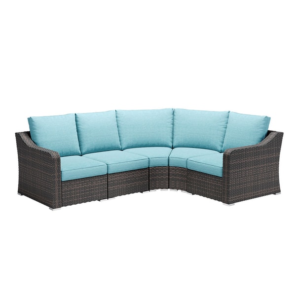 Aoodor 5-Piece L-shaped Patio Furniture Conversation Set Review
