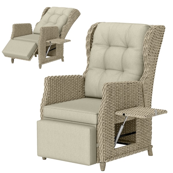 Aosom Rattan Garden Recliner Chair Review