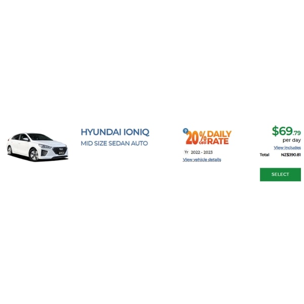Apex Car Rentals Hyundai Ioniq Review