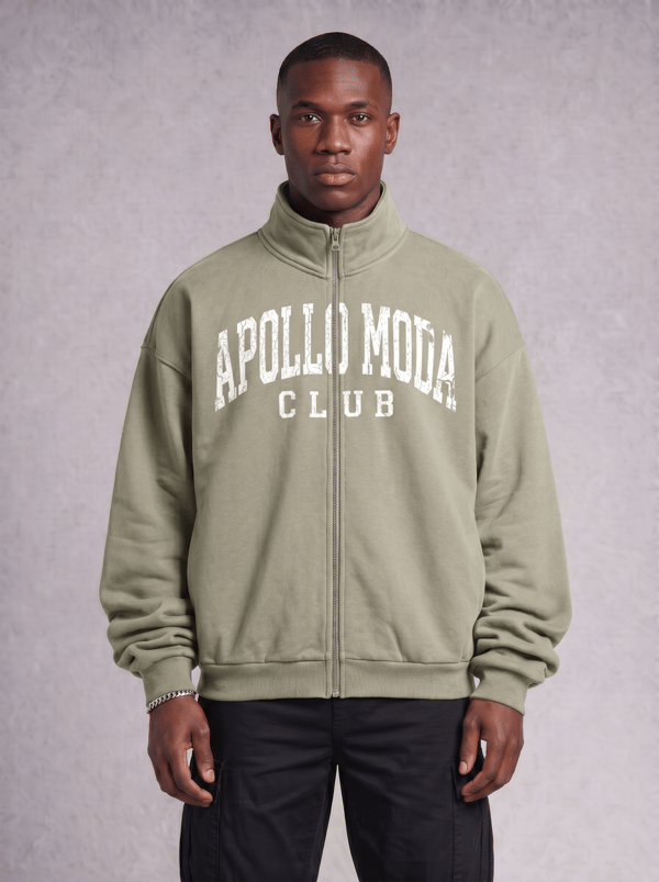 Apollo Moda Club Collegiate Oversized Full-Zip Sweatshirt Review