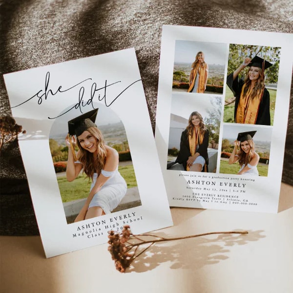 Zazzle Arch Photo Graduation Party Invite Announcement Review