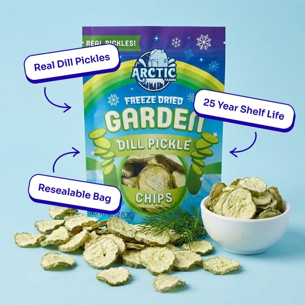 Arctic Farms Freeze Dried Dill Pickle Chips Review