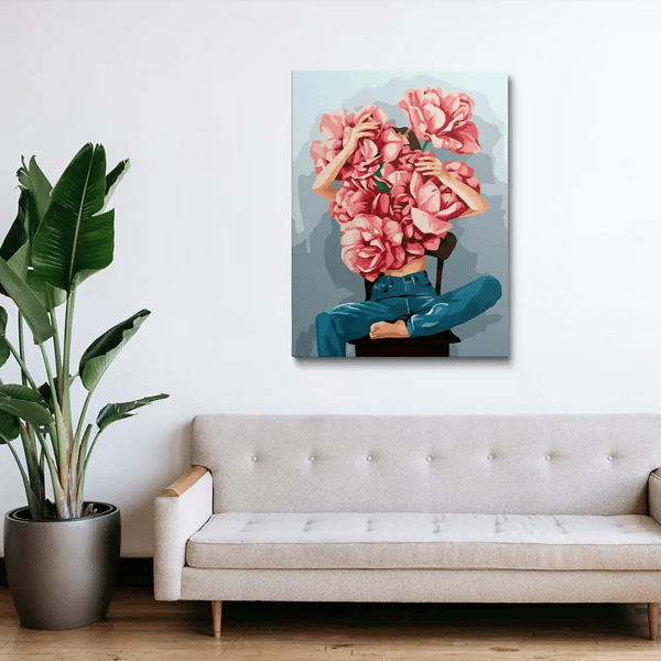 Art of Paint by Numbers Flower Girl Painting Review