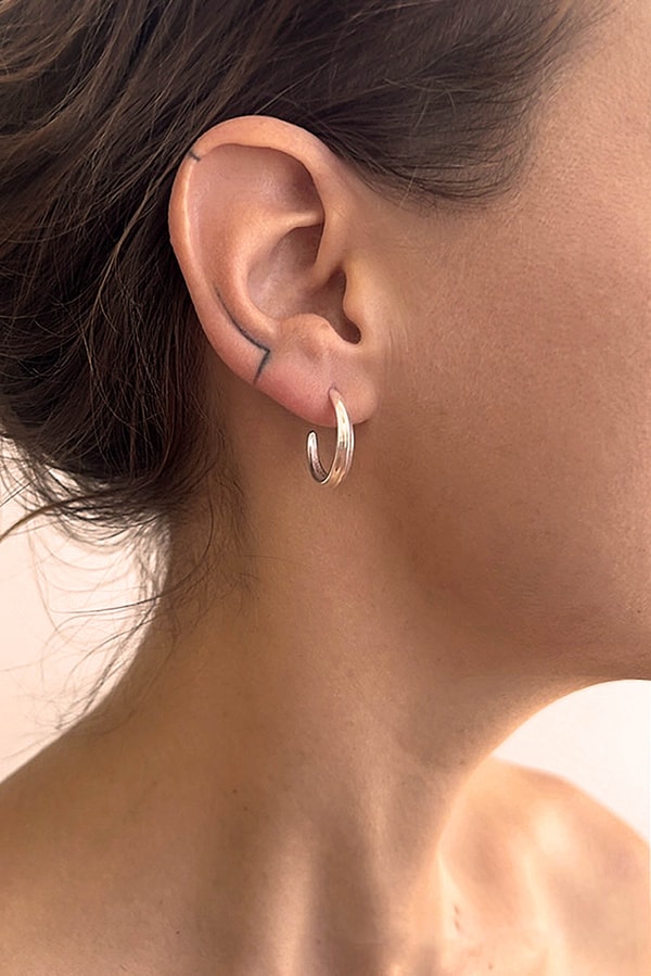 Astor & Orion Crescent Hoops Silver Reviews