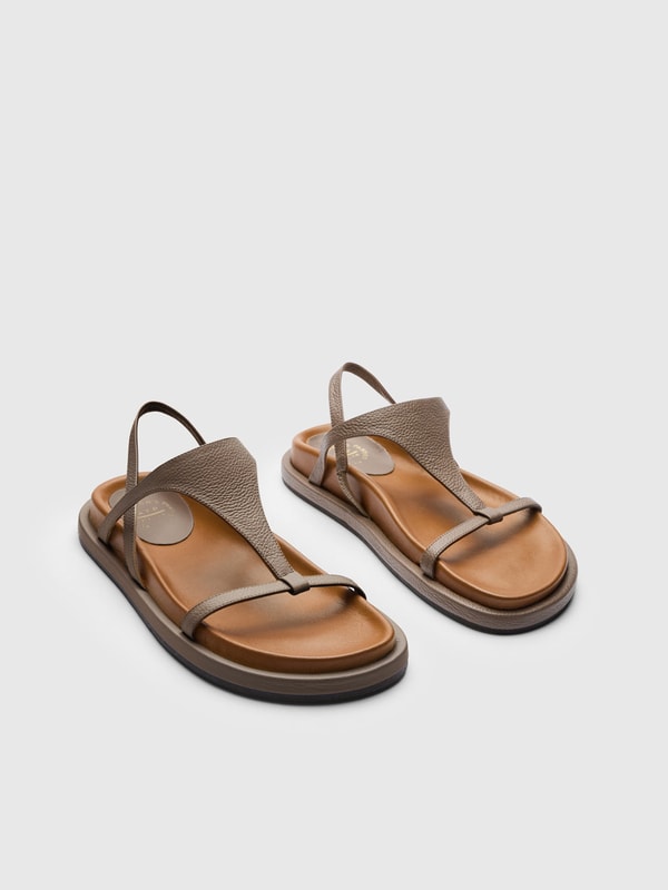 ATP Atelier Ultimo Tahini Grained Leather Comfy Sandals Review