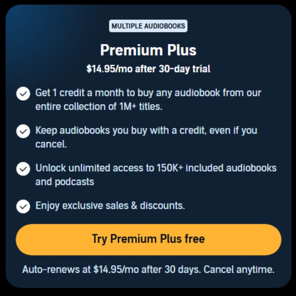 Audible Premium Plus Review