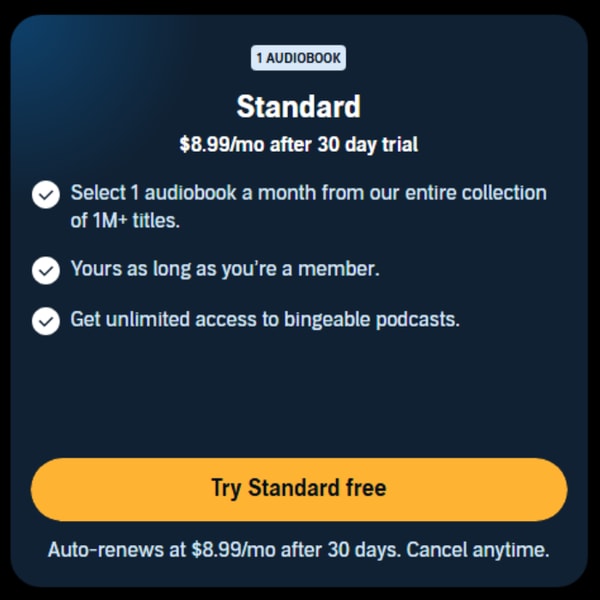 Audible Standard Review