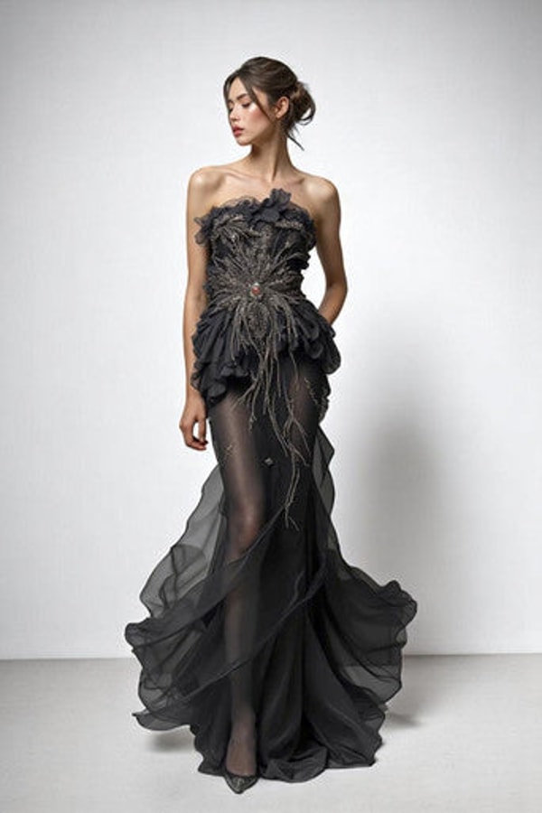 Auraelis Couture Sculpted Strapless Gown Review