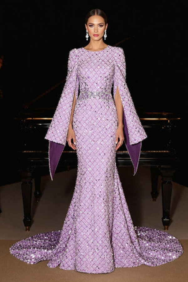 Auraelis Couture Split Sleeve Gown Review