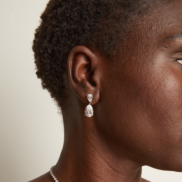 Aurate New York White Sapphire Pear Drop Earrings Review