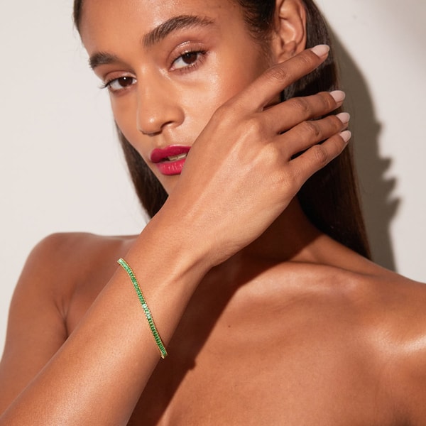 Aurate New York Green Emerald Baguette Tennis Bracelet Review