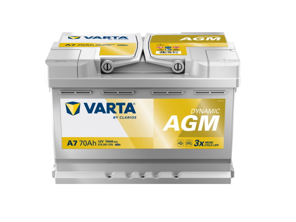 VARTA A7 Silver Dynamic AGM 12V 70Ah 760A Autobatterie Start-Stop Bewertungen