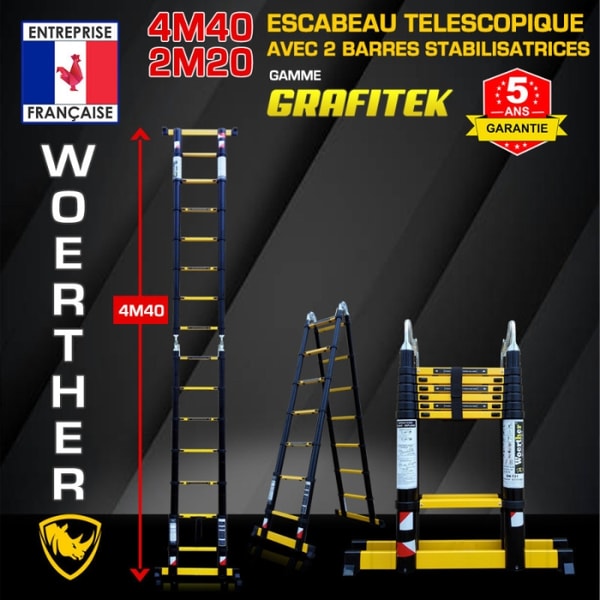 Woerther Shop Escabeau t&eacute;lescopique 4m40 Avis