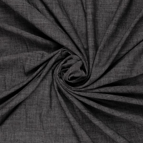 B&ouml;ttger Stoffenwinkel Zwart melee linnen viscose mix stof kreukarm Beoordeling