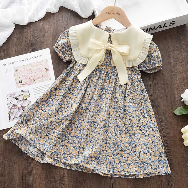Babie White Casual Summer Kids Girls Dress Review