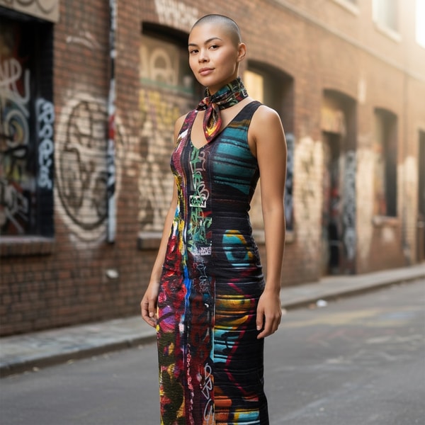 Babs Boutique NYC Graffiti Print Maxi Dress Review