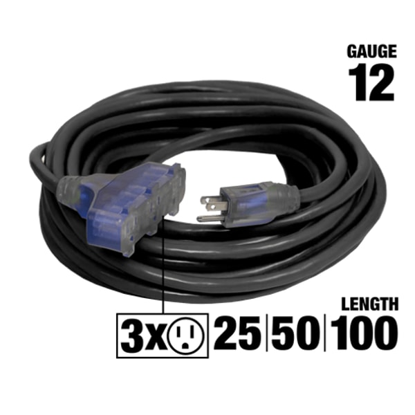 Bad Ass Extension Cords Outdoor Dual Lighted 3-Outlet Extension Cord Review