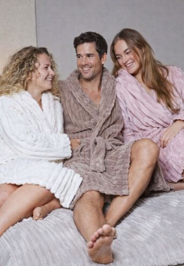 Badjasparadijs.nl Ribcord badjas fleece Beoordeling