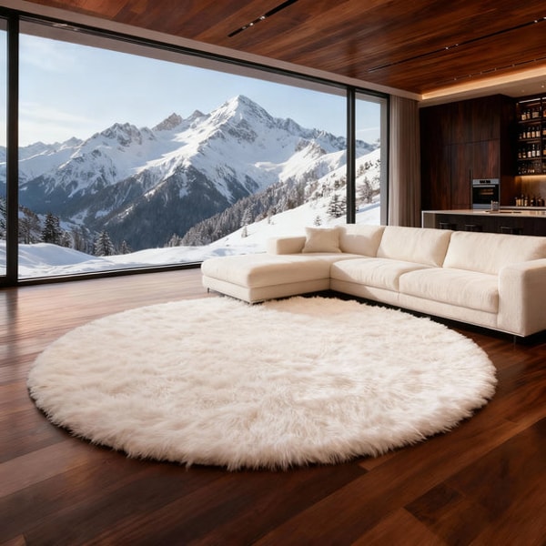 BALARUGS Luxurious Faux Sheepskin Round Rug Review