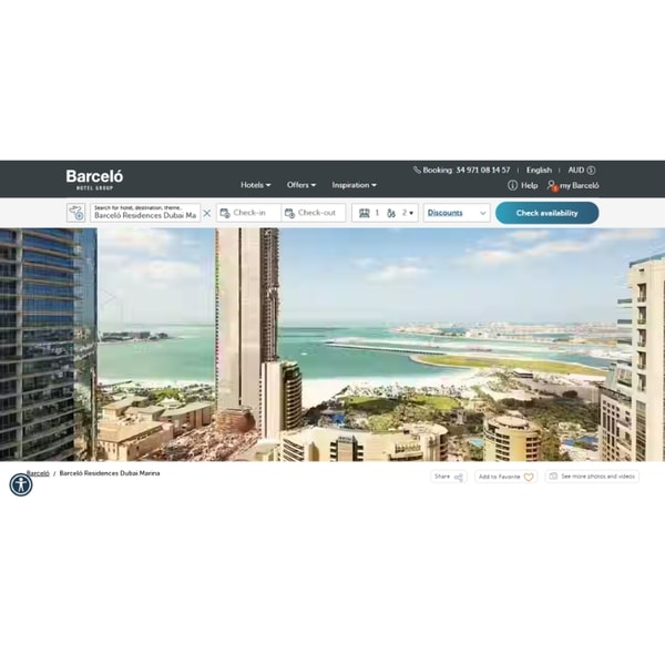 Barcel&oacute; Hotels & Resorts Residences Dubai Marina Review