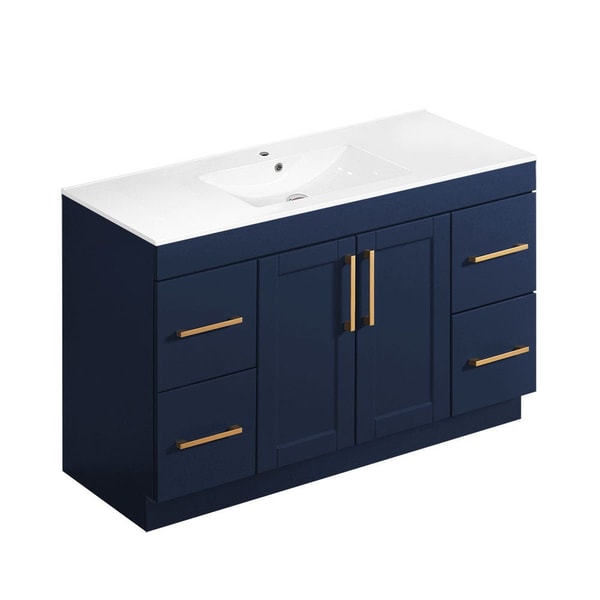 Bath Depot 48" Navy Blue Floor Vanity Review