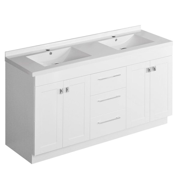 Bath Depot 60" Matte White Floor Vanity Review