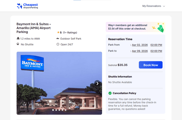 Cheapest Airport Parking Baymont Inn Suites Amarillo Airport Parking Review
