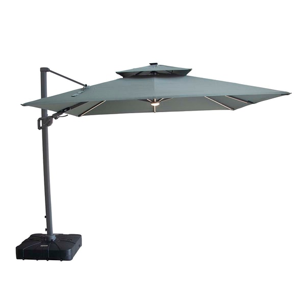 Beaumonde Maze Apollo Solar LED 3m x 3m Square Rotating Cantilever Parasol Review