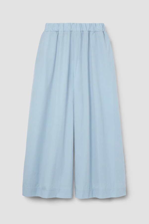 Beaumont Organic Mazu Organic Cotton Poplin Trouser in Powder Blue Review