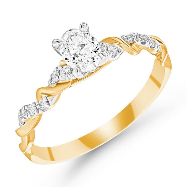 Beaverbrooks Entwine 18ct Yellow Gold Diamond Oval Shaped Engagement Ring Review