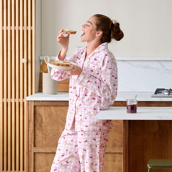 Bed Bath N' Table Cherry Dash Dog Flannelette Pyjamas Review