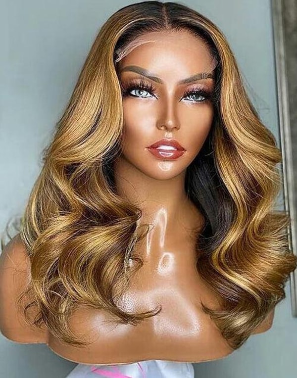 Belle Canadienne Clear HD Lace Ombre Honey Blonde Body Wave Human Hair Lace Front Wigs With Highlights Review