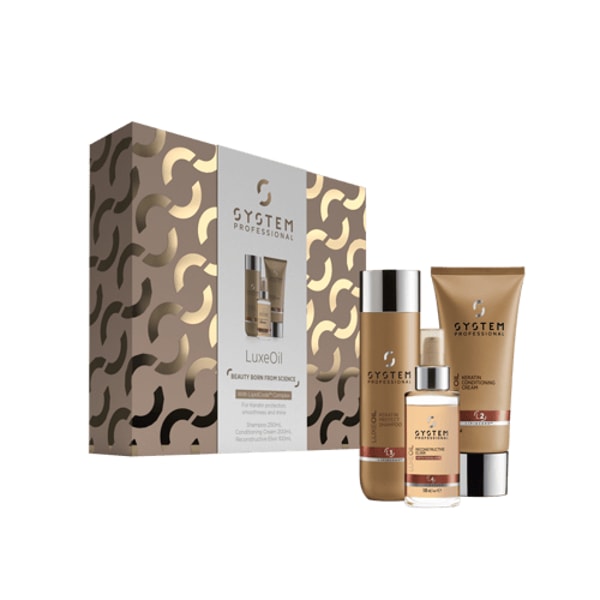 Bellezza Wella System Professional LuxeOil Trio Keratin Protection & Shine Pack Review