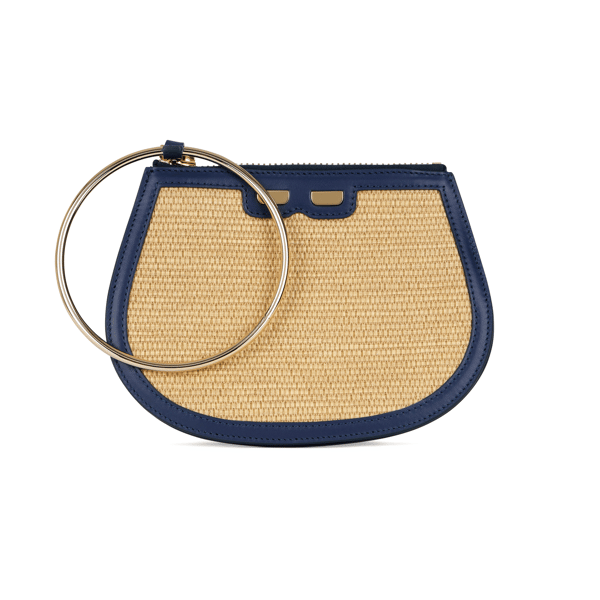 Bene Handbags Ellie Bangle in Raffia & Navy Review