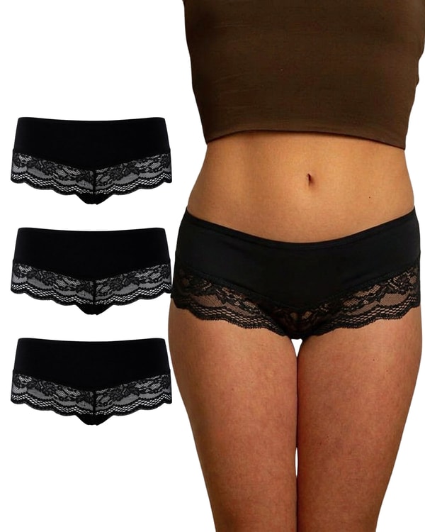 Benonetti Damen Hipster mit Spitzen Bewertung