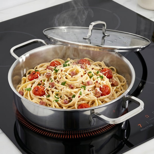 BergHOFF DiNA Helix 18/10 Stainless Steel 10.25" Covered Saute Pan Review