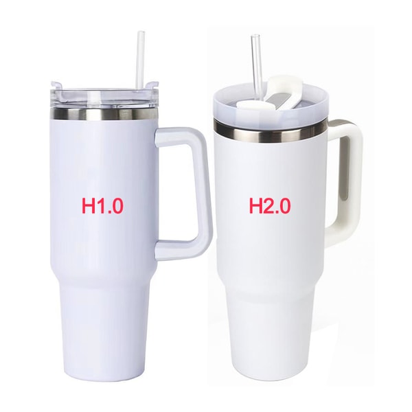 Besin Tumblers 16pcs Sublimation Blank Stanley Dupe 40oz Tumbler with Handle Stainless Steel Car Cup H1.0&2.0 Reviews